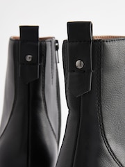 Black Tumbled Extra Wide Fit Forever Comfort® Cowboy Ankle Boots - Image 5 of 7