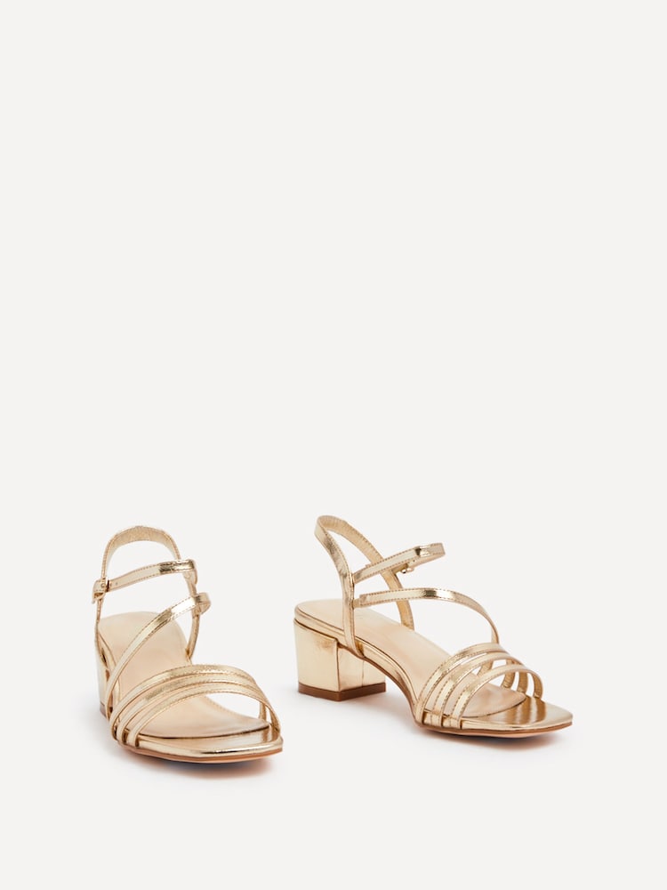 Gold - Linzi Afia Riemchensandalen mit Blockabsatz - Bild 2 von 5 Gold - Linzi Afia Riemchensandalen mit Blockabsatz - Bild 2 von 5