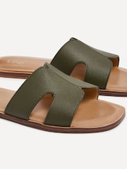 Grønn - Linzi Indie Woven Sandaler med diamantbesetning og hæl - Bilde 4 av 5