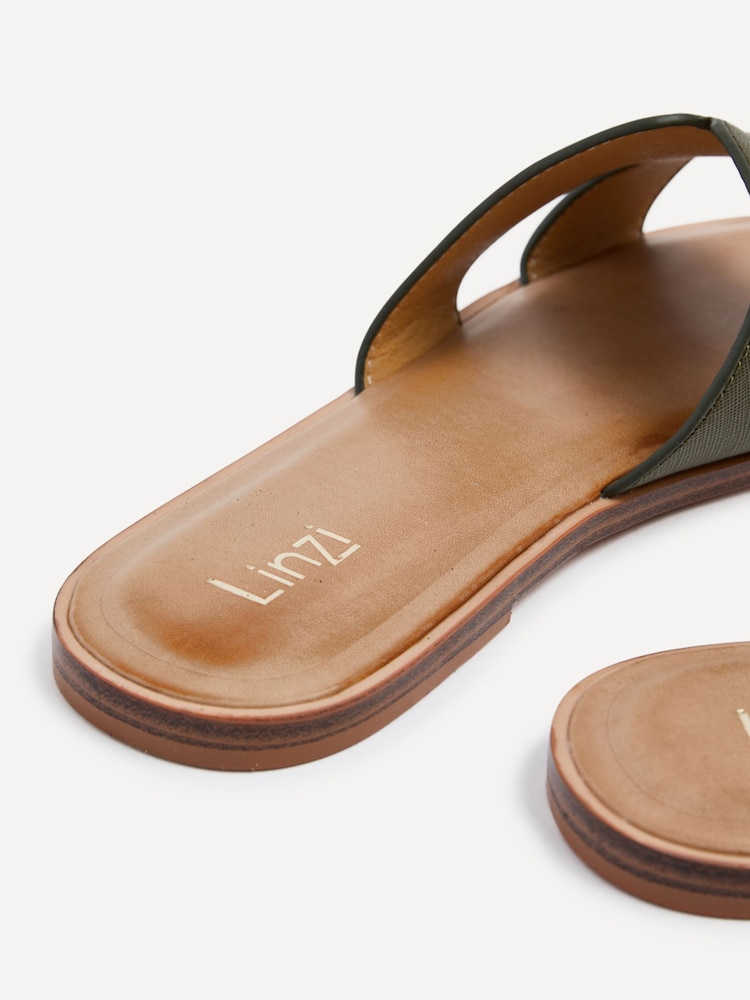 Linzi Green Indie Woven Diamante Trim Heeled Sandals - Image 5 of 5 Linzi Green Indie Woven Diamante Trim Heeled Sandals - Image 5 of 5