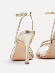 Linzi Gold Scarlett Strappy Heel Sandals With Ankle Strap - Image 5 of 5