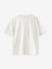 Navy/White/Stone 3 Pack Relaxed Fit Ottoman Texture T-Shirt - Image 11 of 14