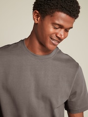 Noir/marron/neutre clair - Coupe ample - Lot de 3 t-shirts épais - Image 2 de 13