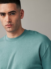 Vert - Coupe ample - T-shirt épais - Image 1 de 8