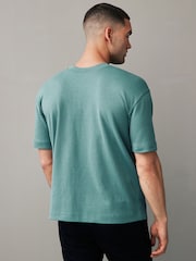 Vert - Coupe ample - T-shirt épais - Image 3 de 8