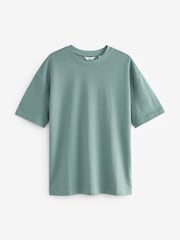 Vert - Coupe ample - T-shirt épais - Image 6 de 8
