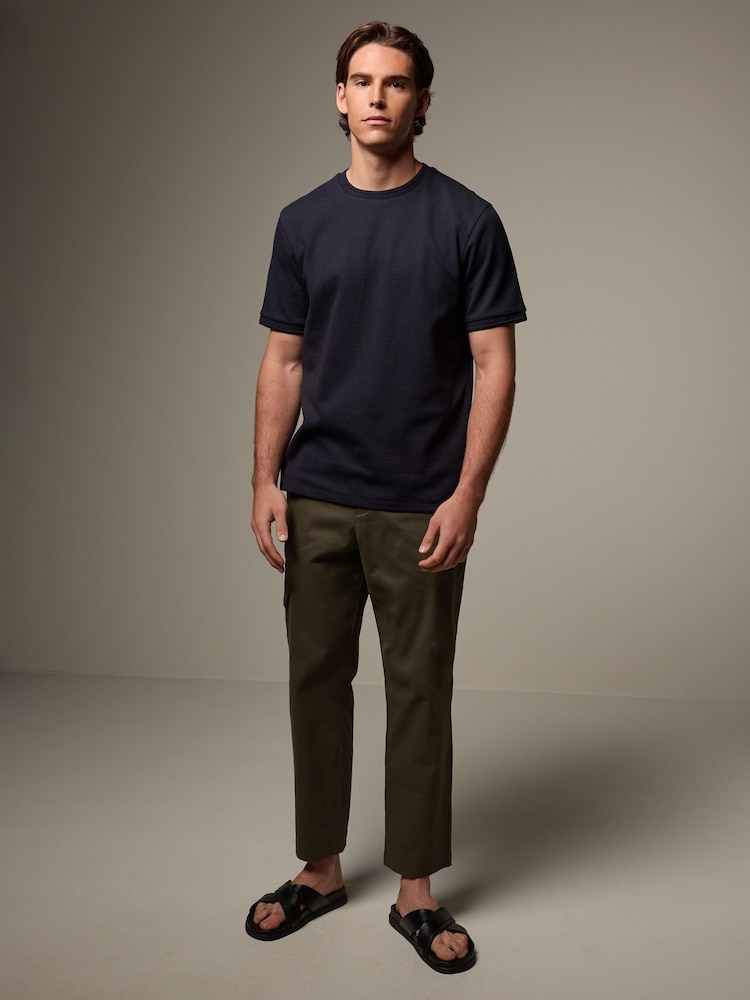 Black Textured T-Shirt - Image 2 of 8