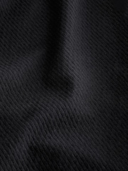 Black Textured T-Shirt - Image 4 of 8