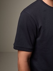 Black Textured T-Shirt - Image 6 of 8