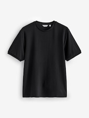Black Textured T-Shirt - Image 7 of 8