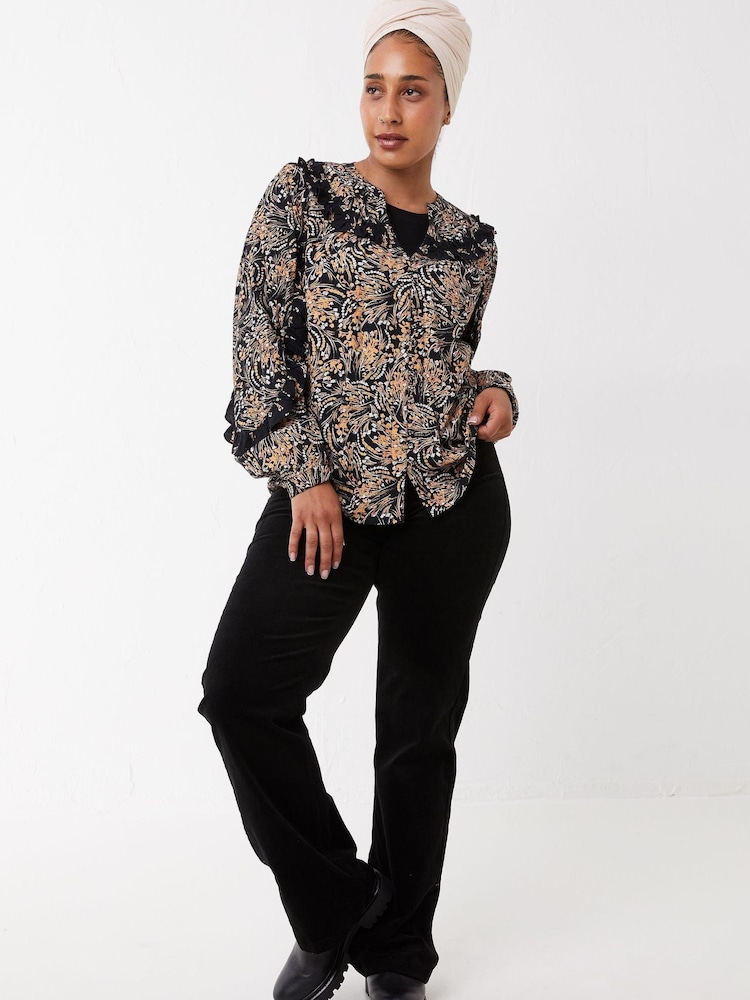 FatFace Black Sudley Winter Garden Blouse - Image 1 of 4