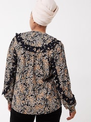 FatFace Black Sudley Winter Garden Blouse - Image 2 of 4