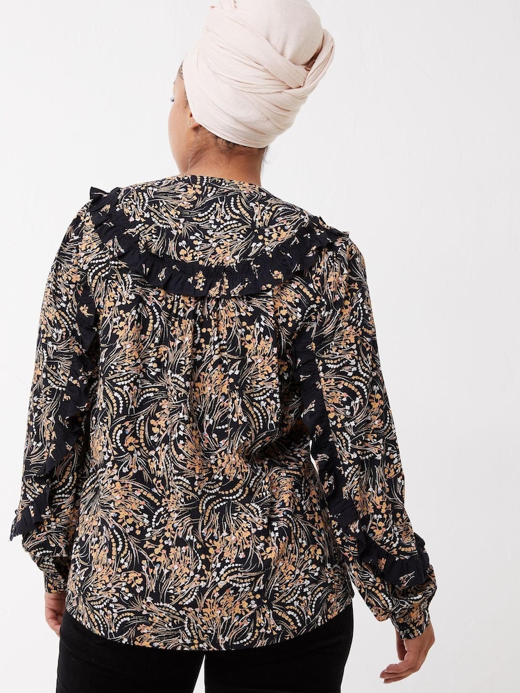 FatFace Black Sudley Winter Garden Blouse - Image 2 of 4