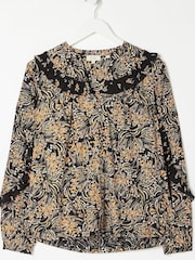 FatFace Black Sudley Winter Garden Blouse - Image 4 of 4