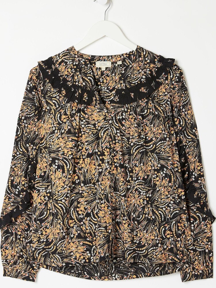 FatFace Black Sudley Winter Garden Blouse - Image 4 of 4