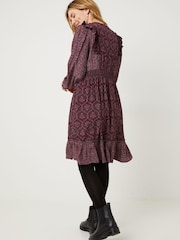 FatFace Purple Porth Imperial Vine Dress - Image 2 of 4