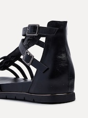 Linzi Black Tour Closed Back Gladiator Style Sandals - Image 4 of 5