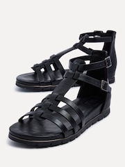 Linzi Black Tour Closed Back Gladiator Style Sandals - Image 5 of 5
