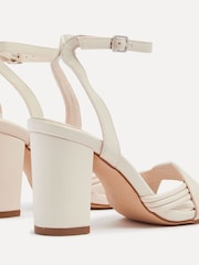 Linzi Nude Regina Block Heeled Sandals With Intertwined Front Straps - Image 4 of 5