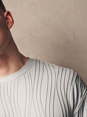 Grey Relaxed Fit Textured T-Shirt - Image 6 of 8