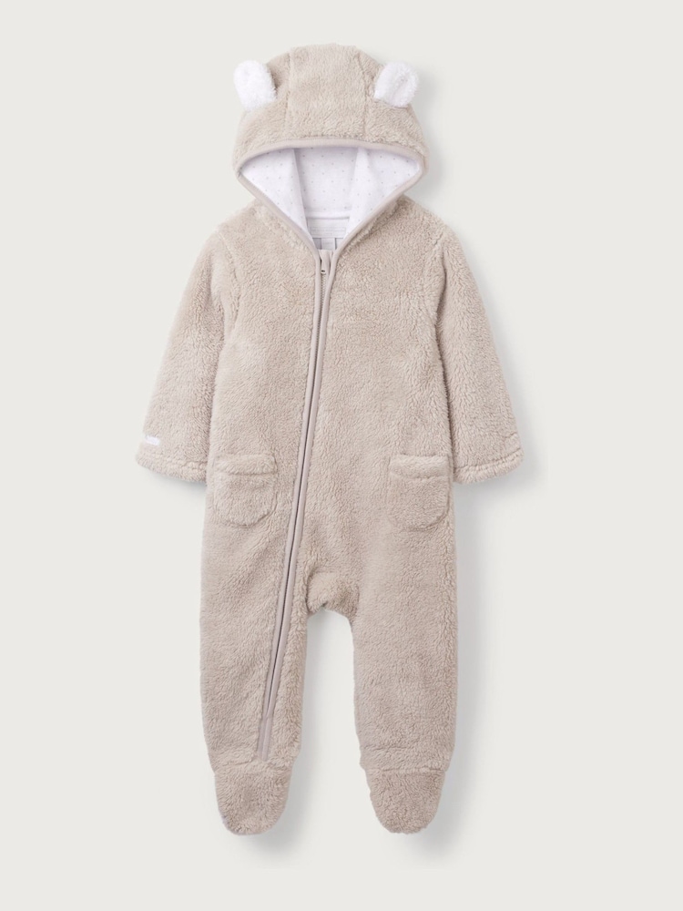The White Company Pebble Fleece Romper - Image 5 of 5