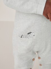 The White Company Natural Cotton Zebra Pocket Knitted Romper - Image 4 of 6
