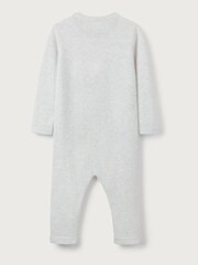 The White Company Natural Cotton Zebra Pocket Knitted Romper - Image 6 of 6