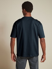Blanc/noir/bleu marine - Coupe ample - Lot de 3 t-shirts épais - Image 8 de 13