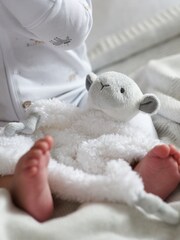 The White Company Lottie Lamb White Flat Comforter - Image 1 of 3