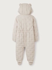 The White Company Natural Star Pebble Quilted Pramsuit - Image 6 of 6