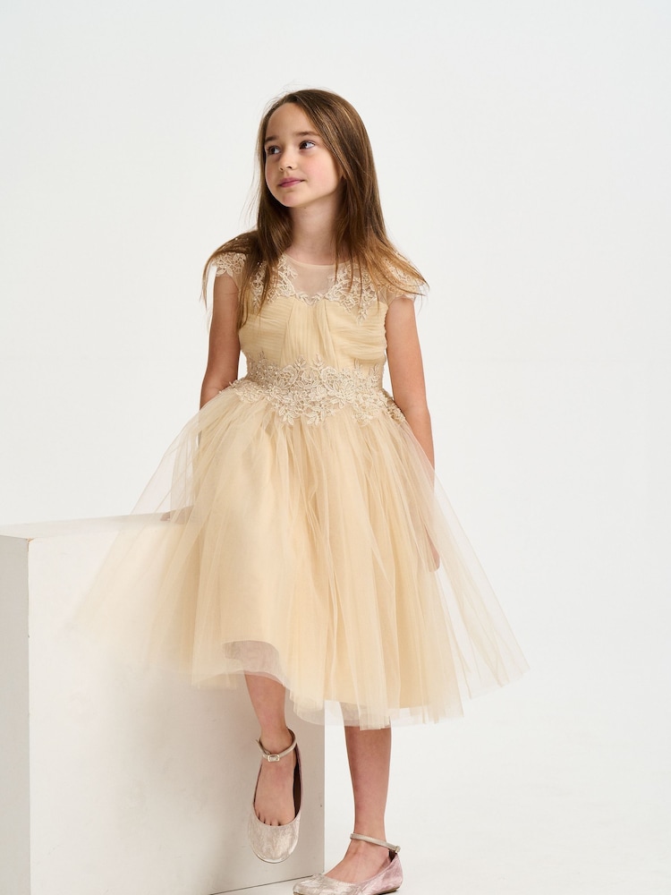 iAMe Yellow Party Dress - Image 1 of 8