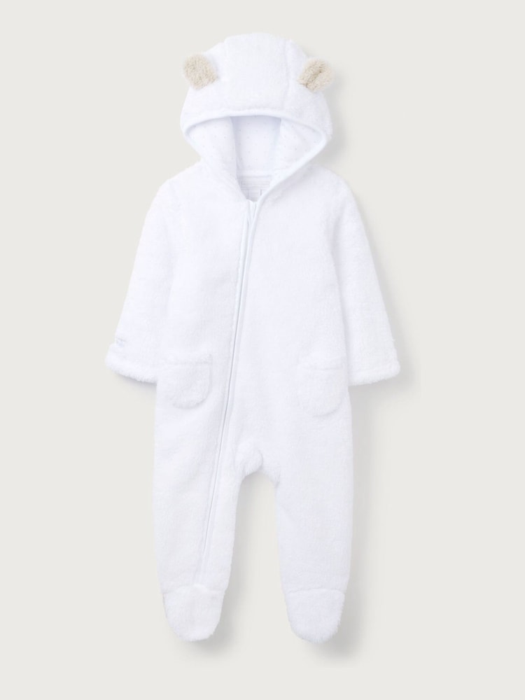 The White Company Pebble Fleece Romper - Image 5 of 6