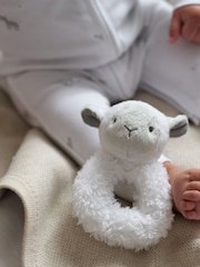 The White Company White Lottie Lamb Rattle - Image 2 of 2