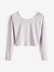 Oyster Wrap Front Long Sleeve Top - Image 8 of 9