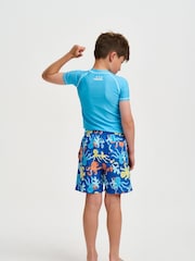 Soliswim Blue Beach Shorts - Image 2 of 7
