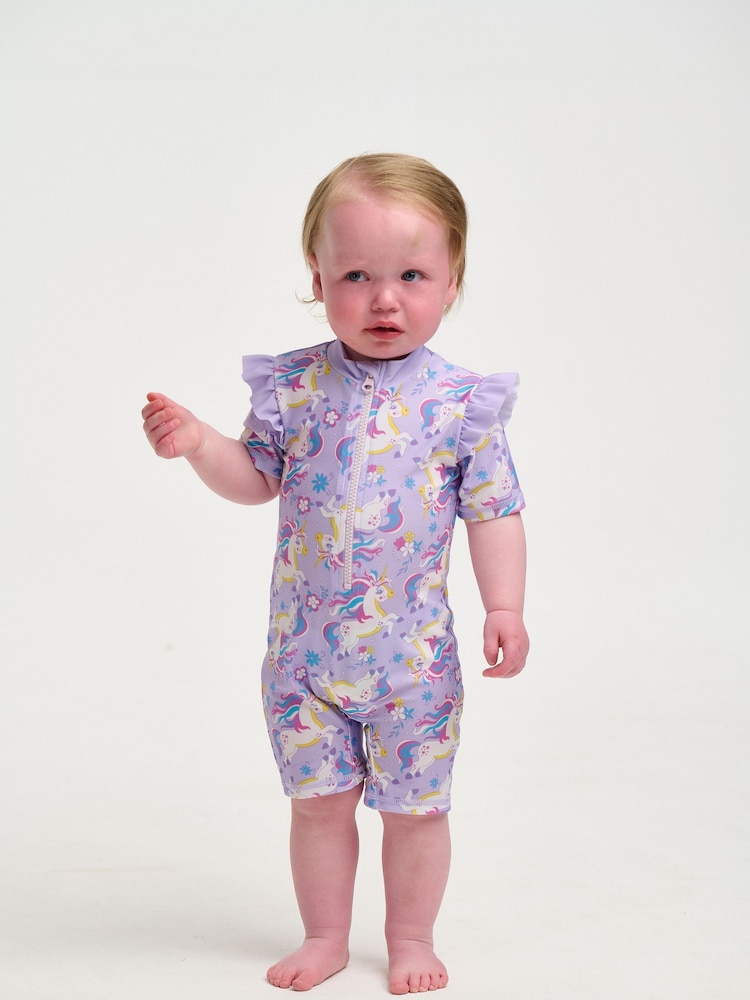 Soliswim Purple Rash Swimsuit - Image 1 of 7