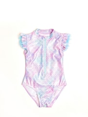 Soliswim Blue Metallic Mermaid Swimsuit - Image 5 of 8
