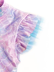 Soliswim Blue Metallic Mermaid Swimsuit - Image 8 of 8
