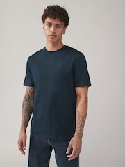 Blauw/marineblauw/wit/staal - Normale Pasvorm - Verpakking van 4 100% Katoenen T-shirts - Image 2 of 14