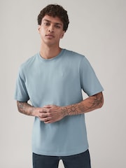 Blauw/marineblauw/wit/staal - Normale Pasvorm - Verpakking van 4 100% Katoenen T-shirts - Image 5 of 14