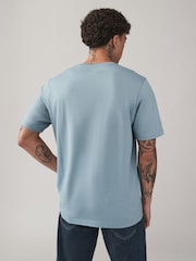 Blauw/marineblauw/wit/staal - Normale Pasvorm - Verpakking van 4 100% Katoenen T-shirts - Image 7 of 14