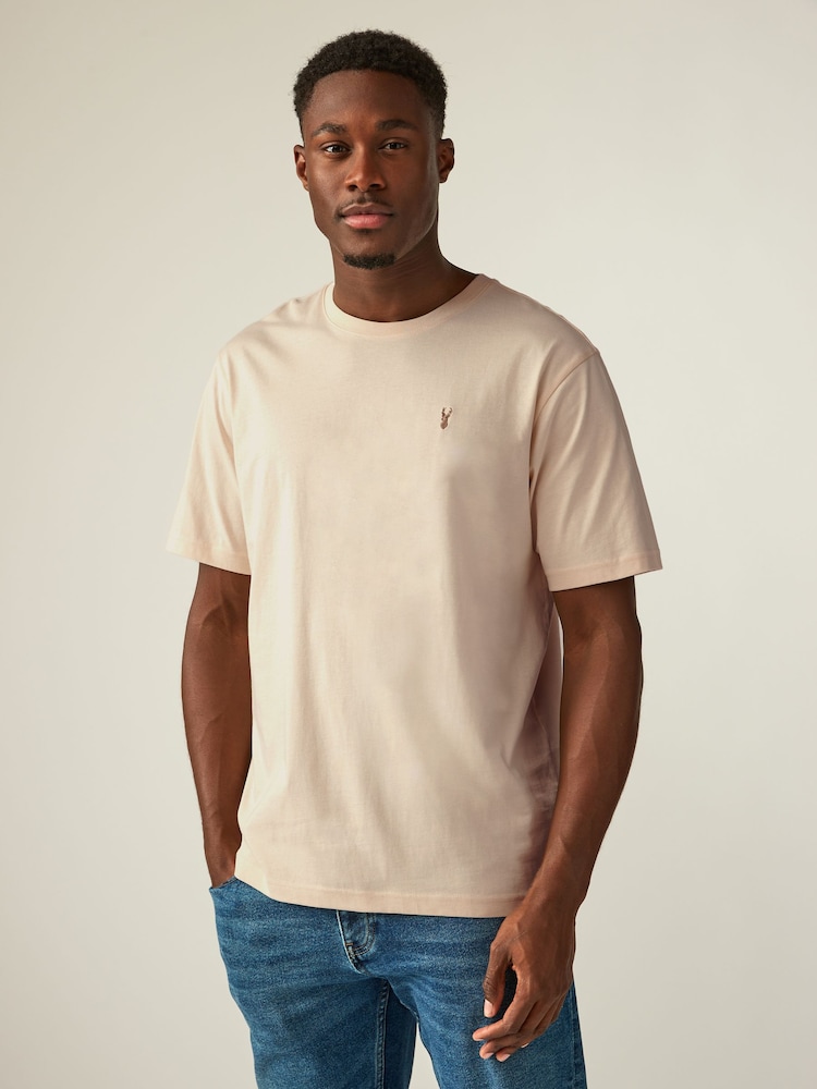 Ecru/Blue/Grape/Grey Regular Fit T-Shirts 4 Pack - Image 4 of 15
