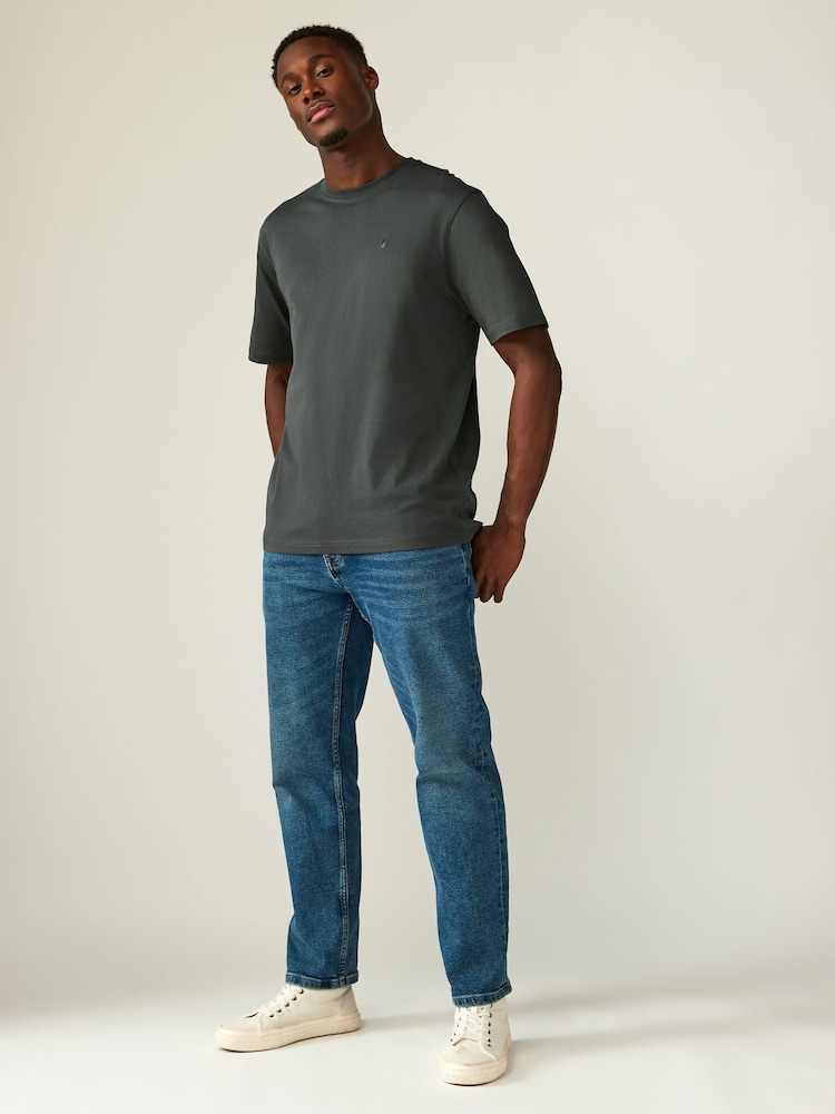 Ecru/Blue/Grape/Grey Regular Fit T-Shirts 4 Pack - Image 7 of 15
