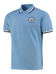 Fanatics Blue Manchester City Tipped Polo Shirt - Image 2 of 3