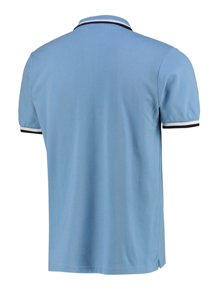Fanatics Blue Manchester City Tipped Polo Shirt - Image 3 of 3