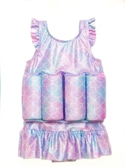 Soliswim Blue Metallic Mermaid Float Suit - Image 1 of 5