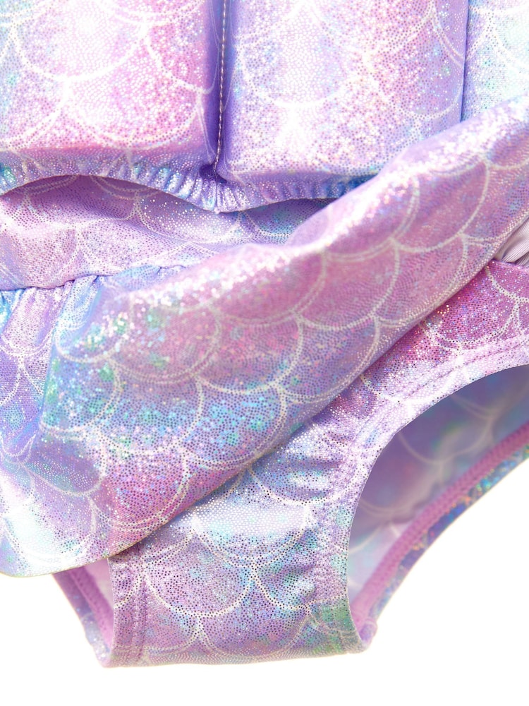 Soliswim Blue Metallic Mermaid Float Suit - Image 4 of 5