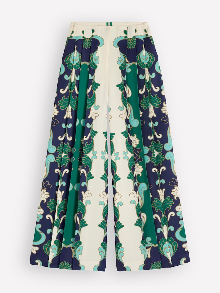 Boden Cream Regent Wide Leg Trousers - Image 6 of 6 Boden Cream Regent Wide Leg Trousers - Image 6 of 6