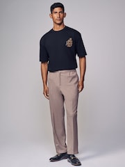 Black Parisian Relaxed Fit Print Heavyweight T-Shirt - Image 2 of 9