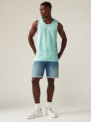 Blue/Pink/Mint Green 3 Pack Summer Front Print Graphic Vests - Image 3 of 9